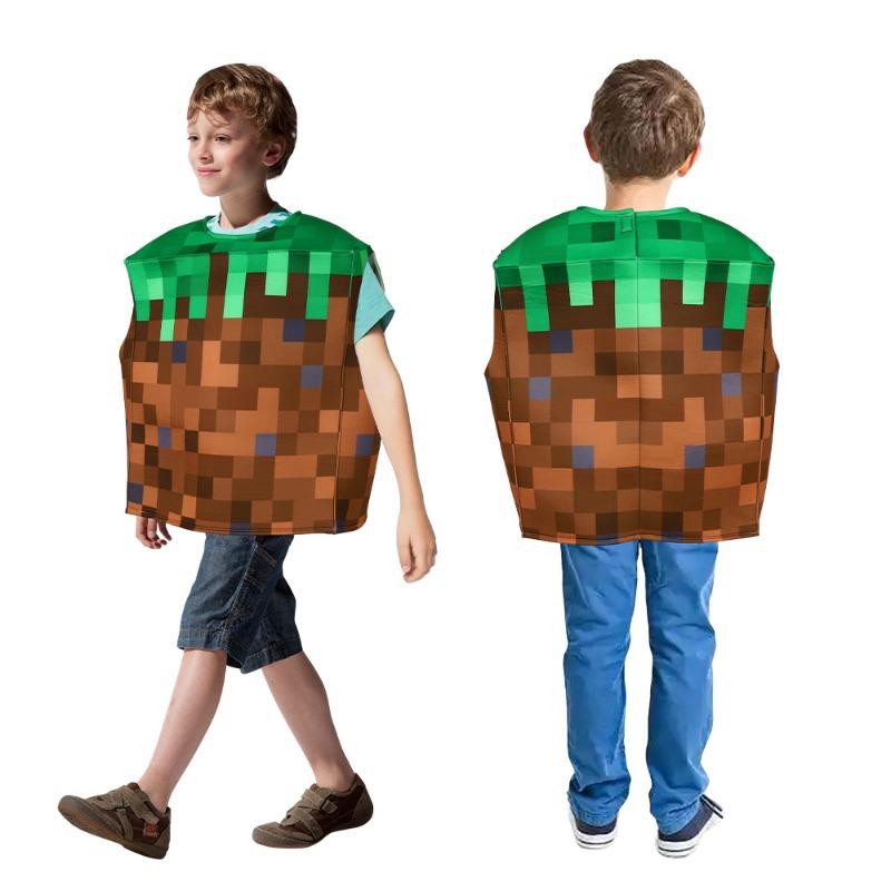 50.000 Halloween-Kostüm Minecraft Steve Live Kurzarm Bühnenkostüm