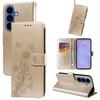 For Samsung Galaxy S26/S26 Pro Leather Case Butterfly Floral Imprint Wallet Stand Cover