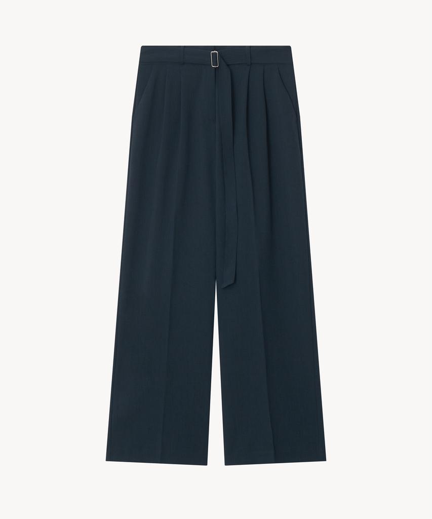 HOURMOND Belted Semi-Wide Slacks_3 Colors