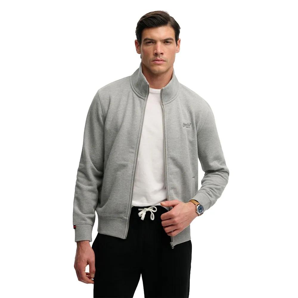 Superdry Herren Hellgrau Sweatshirt "Sweatjacke Essential Logo Track Top", Gr. M, Grau (Hellgrau), Obermaterial: 60% Baumwolle Co. 40% Polyester Pes., Swea... - Bild 4