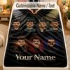 Flannel BlanketThe Weeknd Custom Name Text Personalized Soft Warm Throw Blanket Home Decor Gift
