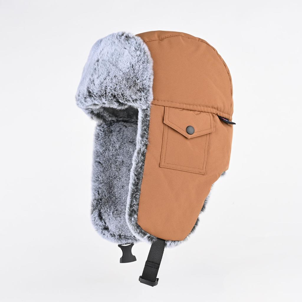Hat Men's Winter Fleece Thickened Warm Big Head Ear Cap Cycling Windproof Ski Cotton Hat Women