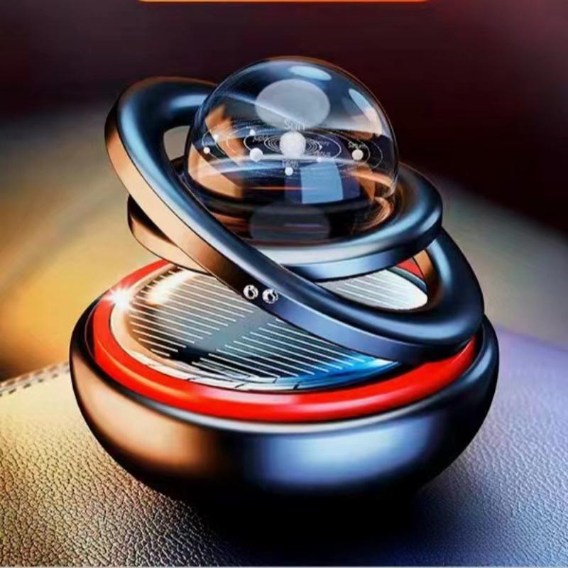 Car Air Freshener Solar Energy Air Purifier for Car Interior Autorotation Decoration Accessories