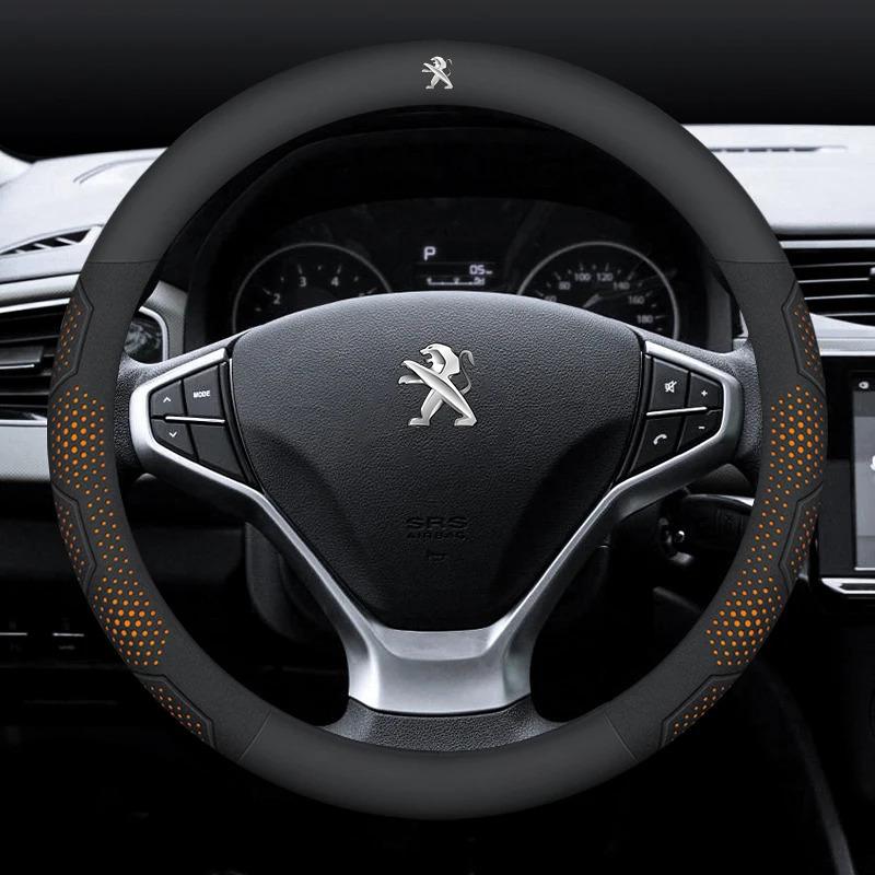 Car Steering Wheel Cover For Peugeot 106 107 108 206 207 208 301 307 308 406 407 408 508 607 2008 3008 4008 5008 GT RCZ Rifter ENH5