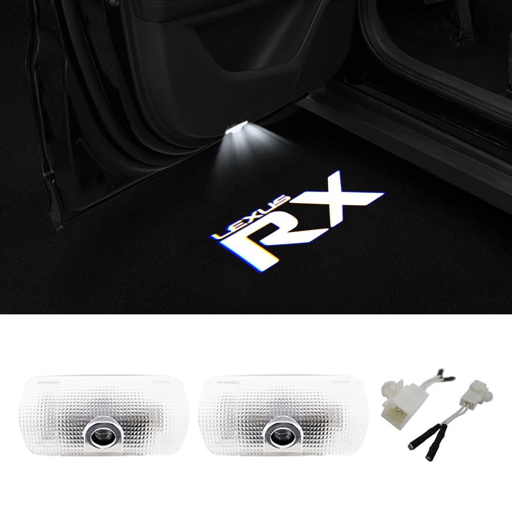 Lexus Laser Logo Türbegrüßung Lexus Türbeleuchtung LED Logo Begrüßungslicht HD Kompatibel mit und GX Licht, Licht, Lampe, Projektion, Lampe, 2-teiliges Set, LS,
