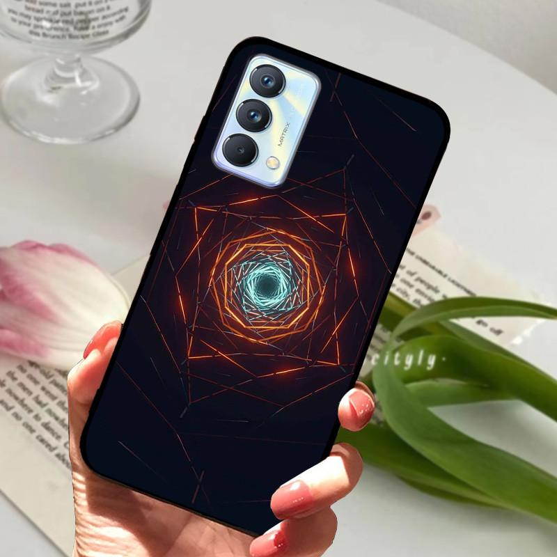 For cover Realme GT Master Case Edition Animal Cartoon Soft Silicone Funda for Realme GT Master Explorer Phone Cover Black Coque
