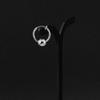 Neutral and simple wind titanium steel earrings, versatile small earrings for male and female couples, stainless steel round bead earrings earclips