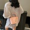 High-end Contrasting Color Portable Bucket Bag Women's New Spring and Summer Fashion Messenger Bag Commuter Small Bag