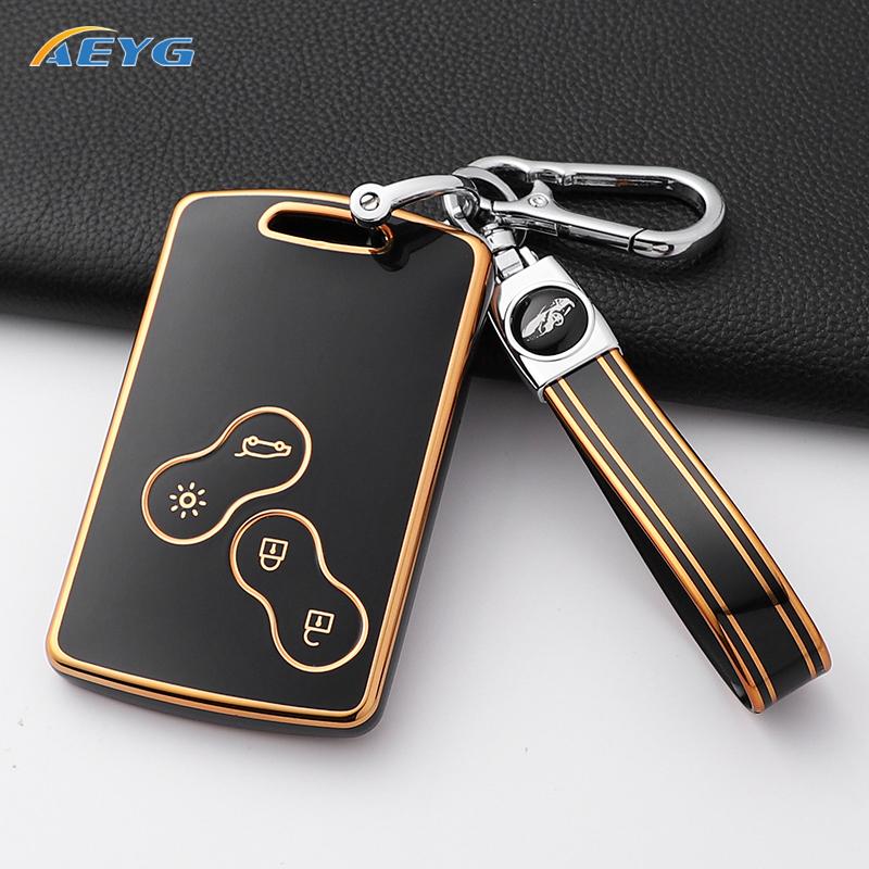 Soft Tpu Car Key Case Cover Shell Fob For Renault Duster Captur Clio Logan Megane Koleos Scenic Nema Fluence Zoe Accessories Bag
