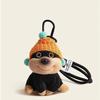 Original DIY Honeybee Puppy Plush Keychain, Cute Girl Bag Pendant, Lovely Small Doll Backpack Charm, Schoolbag Decoration Gift
