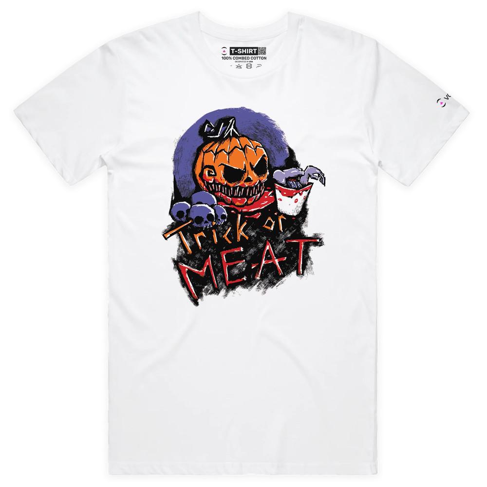 VOICEART Scary Pumpkin Funny Halloween T-Shirt with Premium Quality Graphic M
