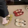 French Gentle and Elegant Fairy Shallow Mouth Autumn Wind Evening Shoes Temperament Skirt 2025 Mary Jane Shoes with a Word