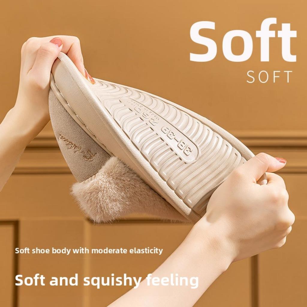 Cotton Slippers for Indoor, Home, and Outdoor Wear. Plush Warm, Thick Soled, Non Slip Cotton Shoes for Men, Floor Slippers