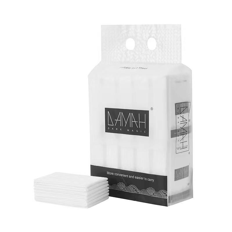 Dual-Use DAMAh Black Magic Soft Face Towel - Thick, Disposable, Wet & Dry Cleansing Non-Woven Towel