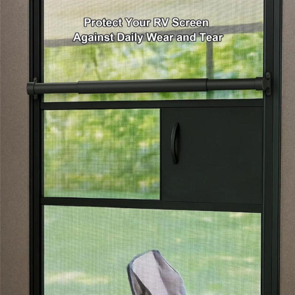 Aluminum RV Screen Door Handle Adjustable Aluminum Crossbar RV Entry Handle  RV Screen Door