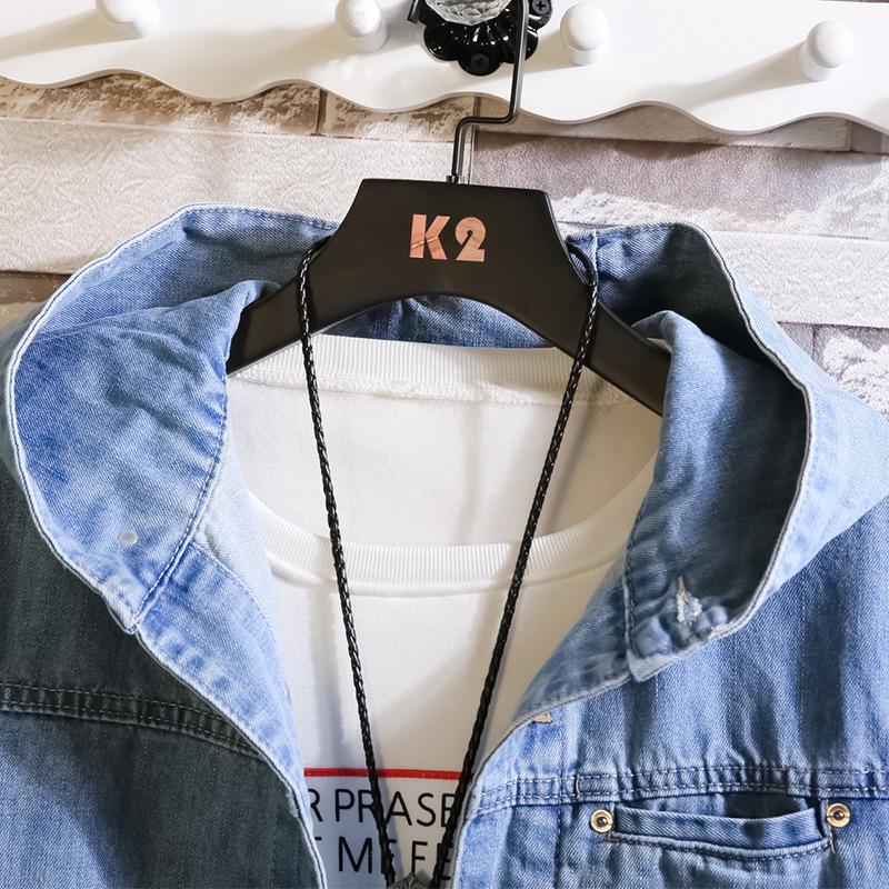 Men's Casual Autumn Japanese Denim Hoodie Jacket