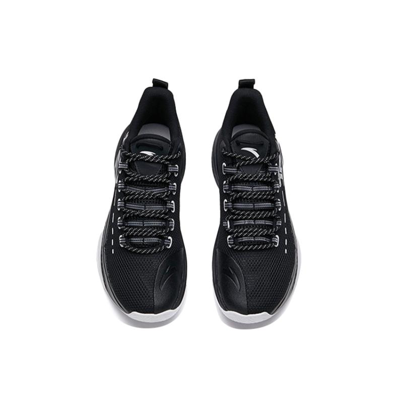 Anta Attack 3 Anti-Slip Wear-Resistant High-Top Basketball Shoes Men's Black Sneakers 112131609-5