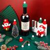 1-10pcs Christmas Doll Mini Finger Wool Hat Scarfs DIY Doll Packaging Accessories Decoration Wine Bottle Activity Scene Props