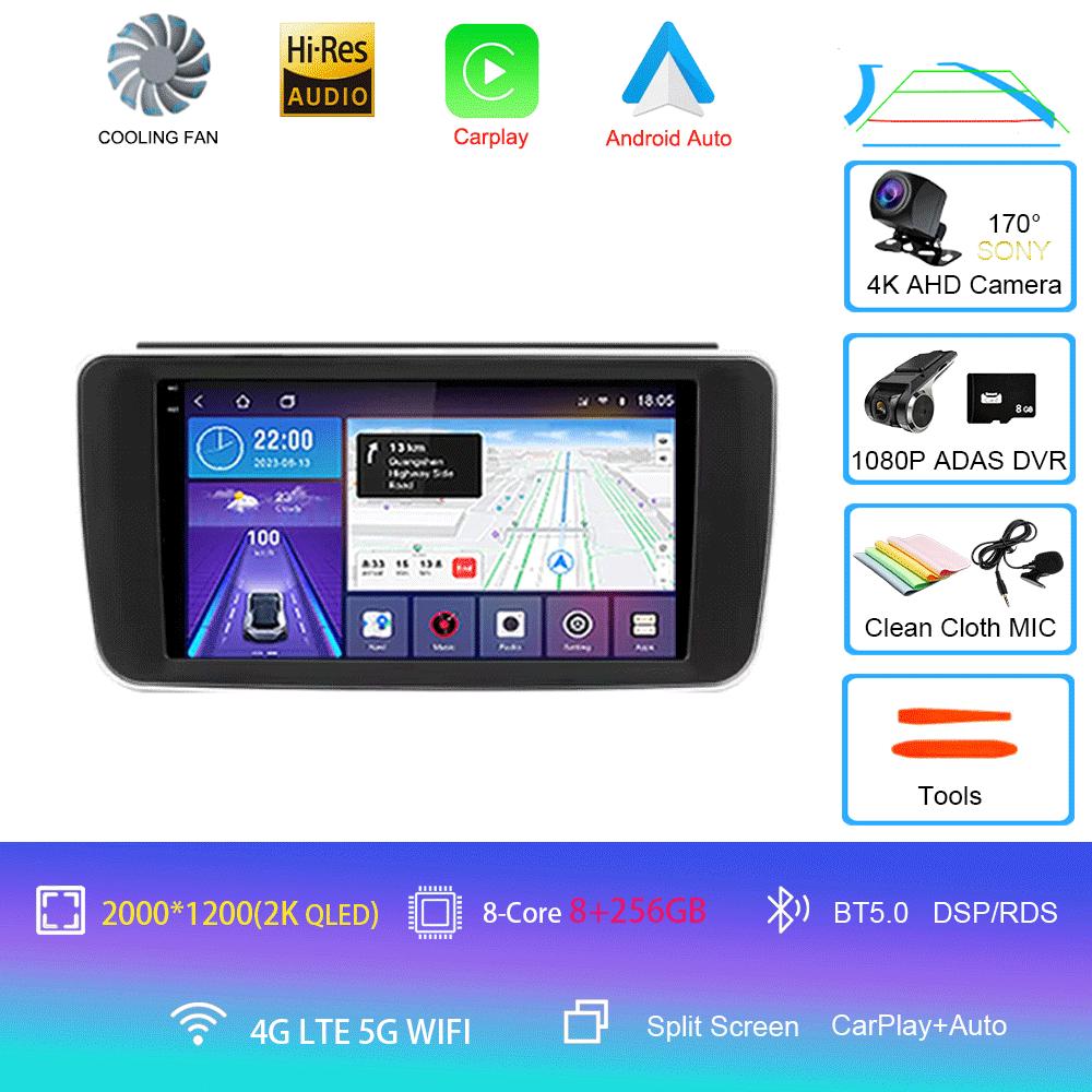 Android 14 For Nissan Leaf ZE1 2017 - 2024 Octa-Core HU 4G Car Radio Multimedia Video Player Navigation GPS 360 camera Wifi