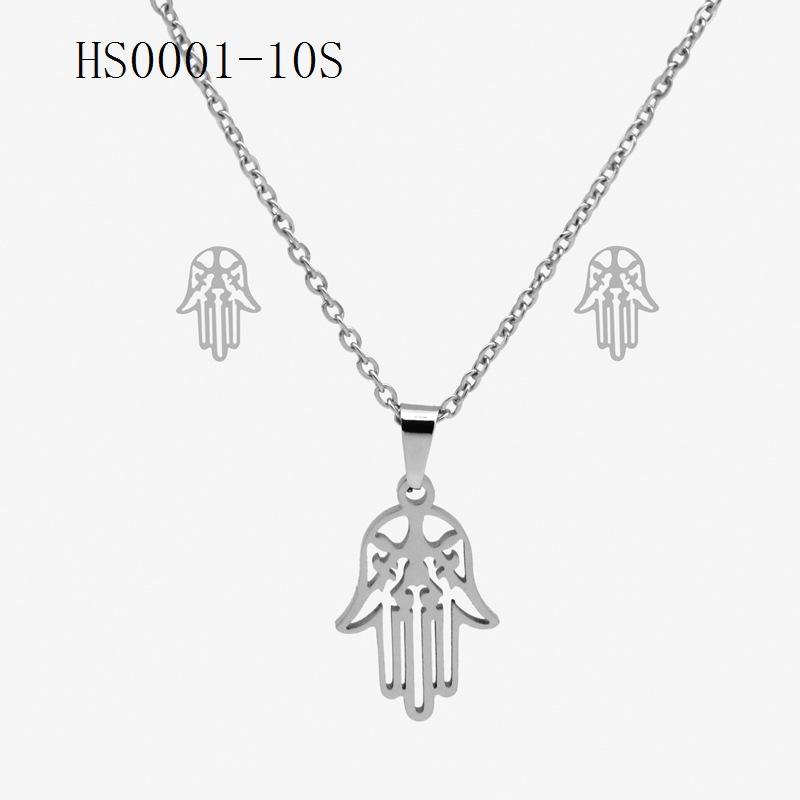 1 комплект элегантных женских подвесных ожерелий с подвесками и серьгами для пирсинга — фото 9