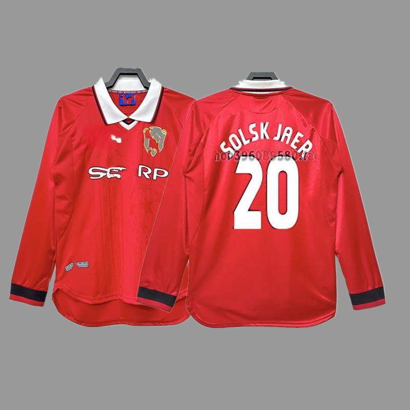 Man L Retro Jersey Football Jersey No. 7 Beckham Cantona C Ronaldo Rooney Giggs Jersey