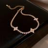Bracciale Regolabile in Oro Vero Galvanizzato con Zir*****val Diamond, Lusso Leggero, Bracciale alla Moda di Alta Gamma, Gioiello Versatile per il Pendolarismo
