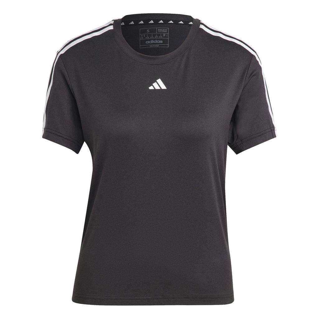 Adidas Aero Lady Train Essentials Short Sleeve BUT04 3-Stripes T-Shirt Women's Black/White (IC5039)