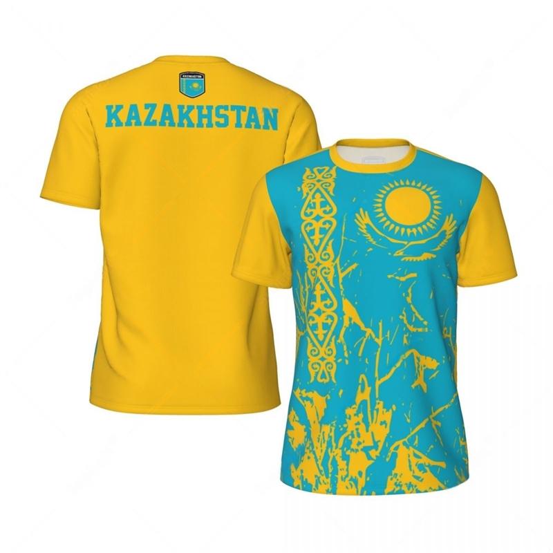 Flag Graphic Mens Football Jersey Fashion National Emblem 3D Printed Sports T Shirt Casual Oversized Breathable Tees