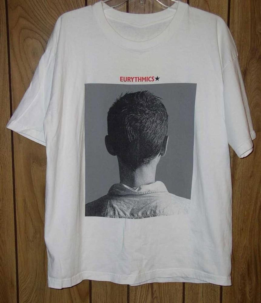 Eurythmics Concert Shirt 1999  Short Sleeve White All Size Shirt AG1127 Unisex T-Shirt XXL