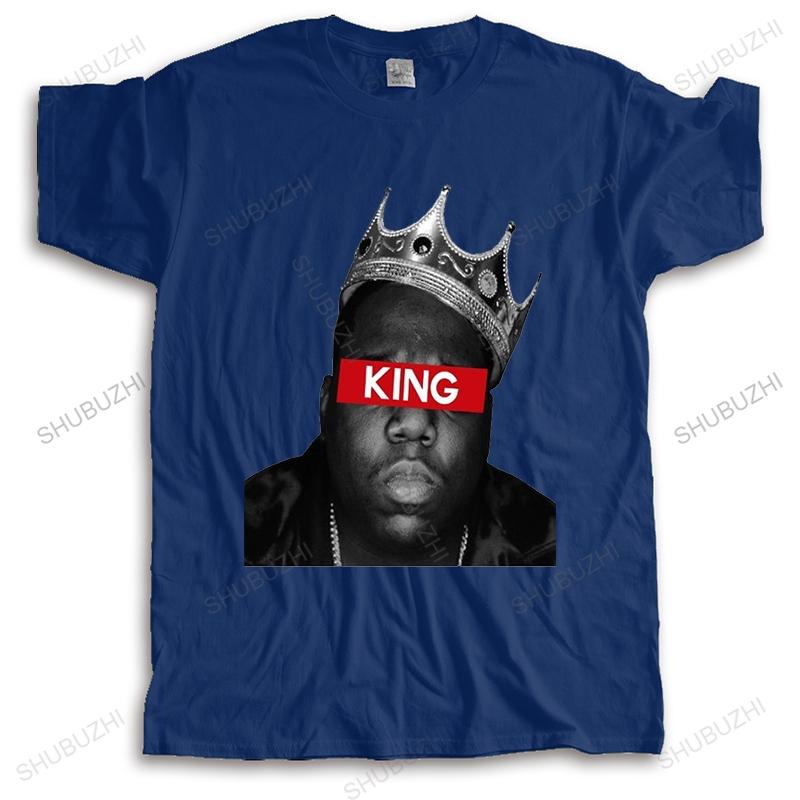 New Arrived Biggie Smalls T Shirt Men Hip Hop King Crown Tshirt Gangsta Rap BIG Tees Music Star Short Sleeve Top Clothing