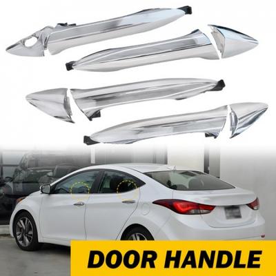 4x Manija de Puerta Exterior Para Hyundai Elantra 2011-2016 Lado Frontal Trasero Izquierdo+Derecho
