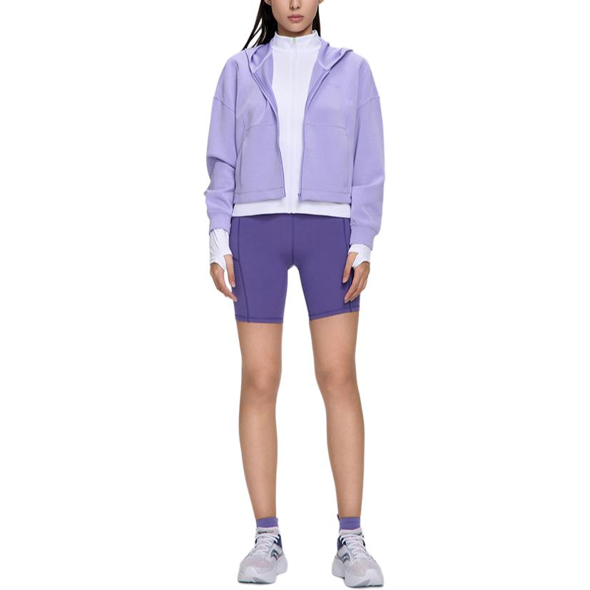 SAUCONY Running Sports Casual Fashion Breathable Long Sleeve Knit Top Women Tops Blue Purple SC1230189A-PP08