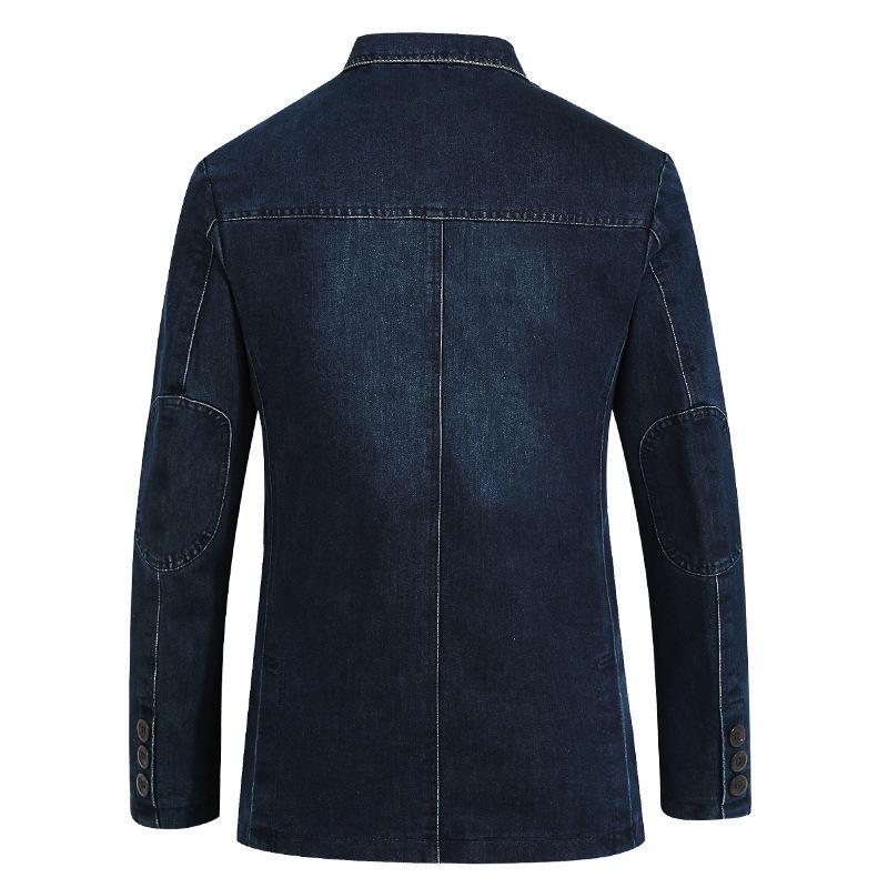 Autumn Men's Casual Suits Men's Denim Small Suits Tailored Jackets Large Size Coats