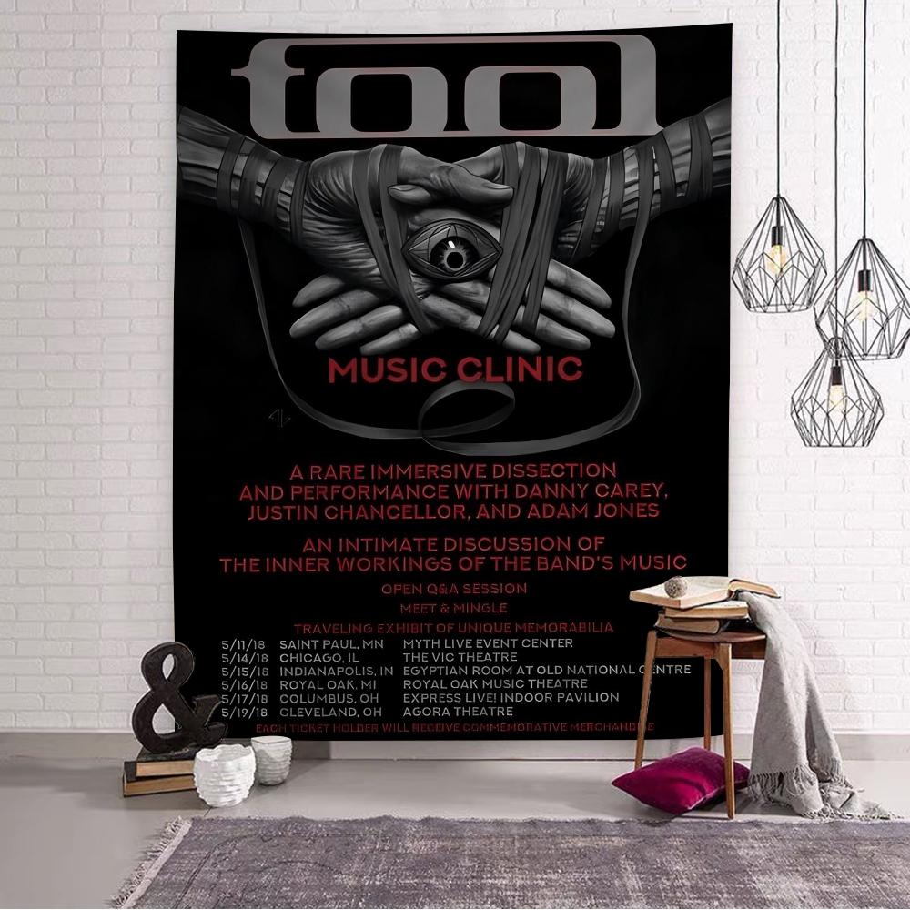 

Tool Singer Pop Band Album Music Cartoon Tapestry Bohemian Wall Tapestries Mandala Wall Hanging Sheets 74x94cm(29x37in)