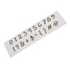 Digit Symbol Frame Metal Silvery Stencil Embossing Cutting Dies For Diy Scrapbooking Paper Album Cards Making