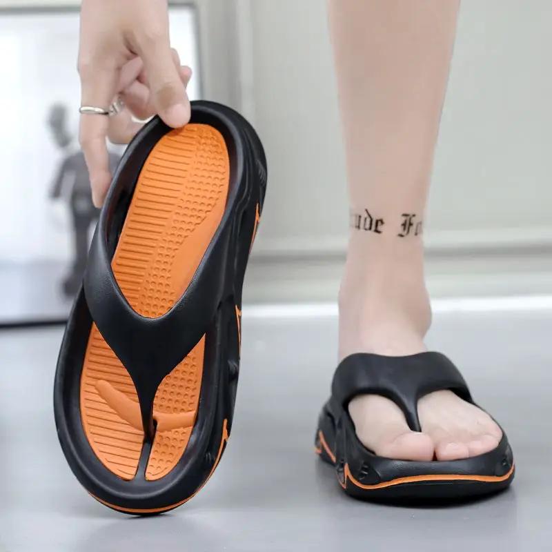 Fashion Platform Men's Shoe Shiatsu Beach Flip Flops Slides High Quality Fashion Adult Designer Luxury 2025 Style Casual Male Slipper