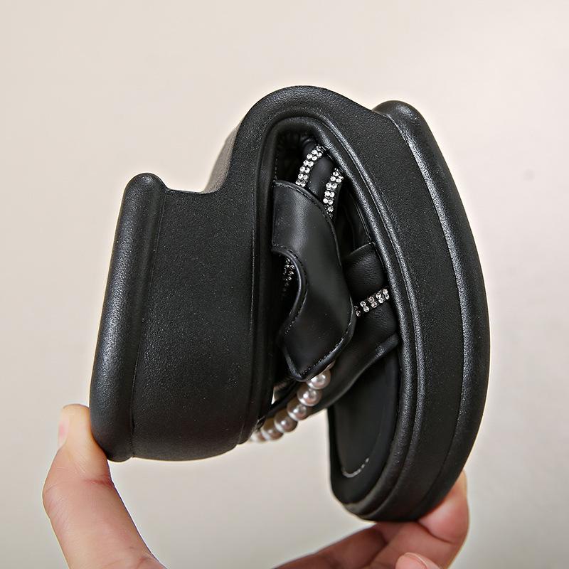 Ladies Luxury Rhinestone Platform Sandals