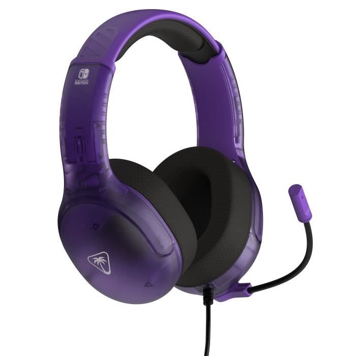 Casque Gaming filaire - TURTLE BEACH - Nintendo Switch - Airlite Fit - Violet Fantôme