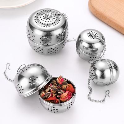 Stainless Steel Ball Tea Leaking Ball Tea Leaking Mesh Filter Tea Strainer Tea Maker With Rope Chain Kitchen Tools