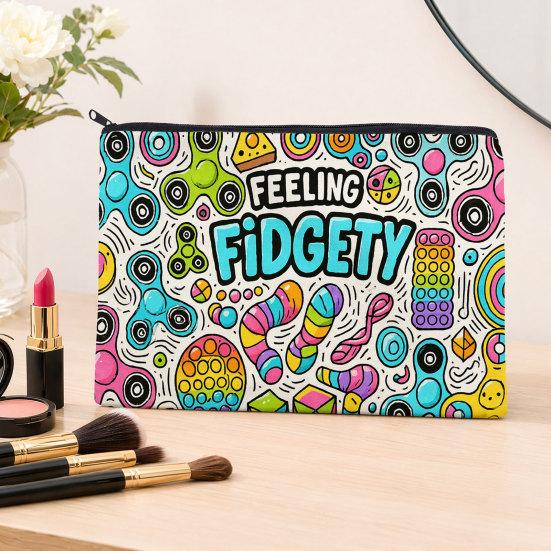 Kosmetiktasche, Mehrzweck-Reißverschluss-Make-up-Beutel, Reißfestes spritzwassergeschütztes Kosmetik-Organizer, für Toilettenartikel Stifte Schreibwaren Kleine Gegenstände