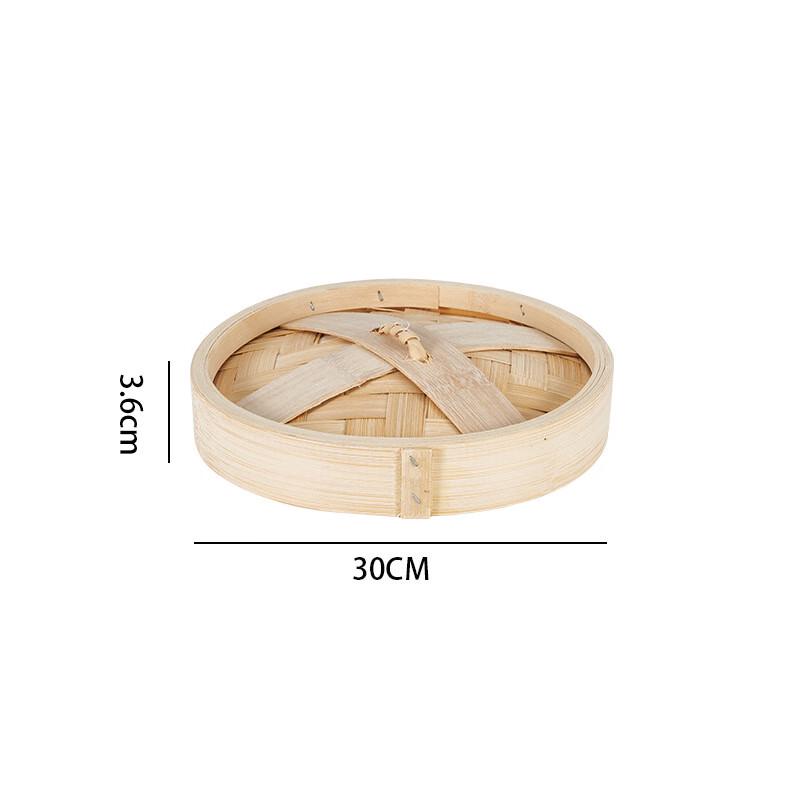 ZISIZ 30cm Stalowa Obręcz Zestaw Bambusowych Parowarów