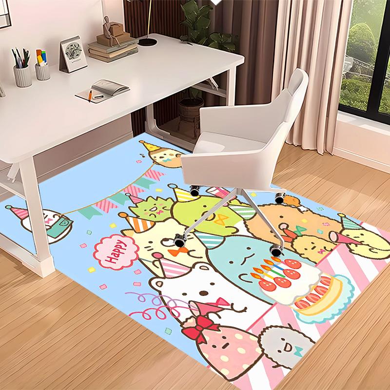 Sumikko Gurashi1 Printed Absorbent Washable Carpet, Non-Slip Bathroom Mats, Kitchen Rugs, Yoga Mat,Living Room Entrance, Camping Picnic Rugs