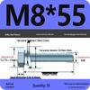 Grade 8.8 Galvanized Hex Bolt Set with Spring and Flat Washers (Sizes M4-M12)
