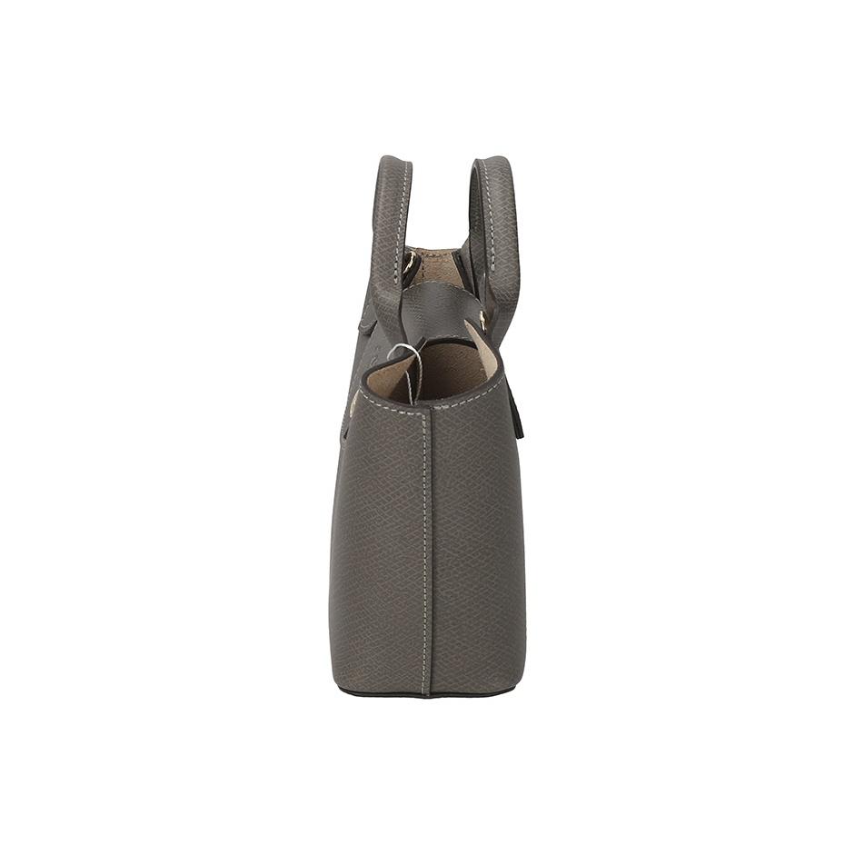 Longchamp Logo Micro Mark Leather Crossbody Tote Bag Women Bags Dark-Gray 10319HYZP55