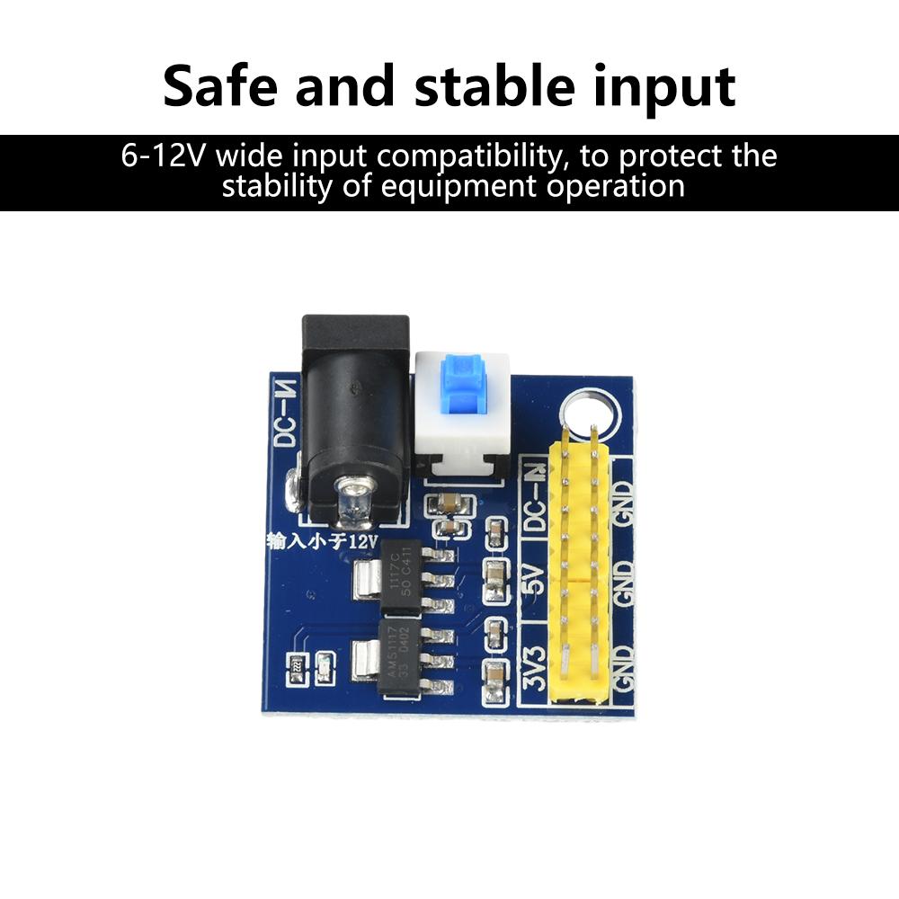 Multi Output Voltage Conversion Power Module DC-DC 12V To 3.3V 5V Buck Step Down Power Supply Module with Power Indicator