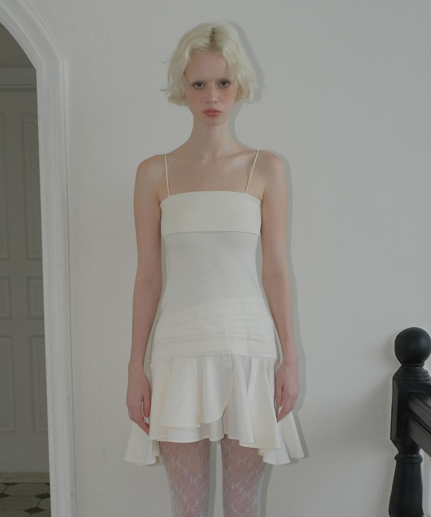 Kyuliti C Ruffle Sleeveless Dress_Ivory