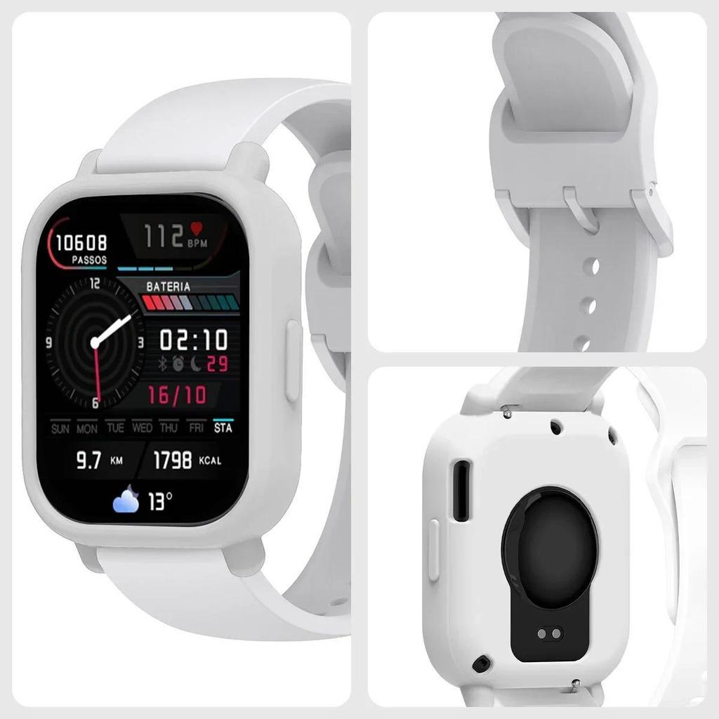 Silikonhülle+Armband für Redmi Watch 5 Lite / 5 Active weicher Stoßfänger Ersatzarmband Gürtel Uhrenarmband Schutzhülle Abdeckung