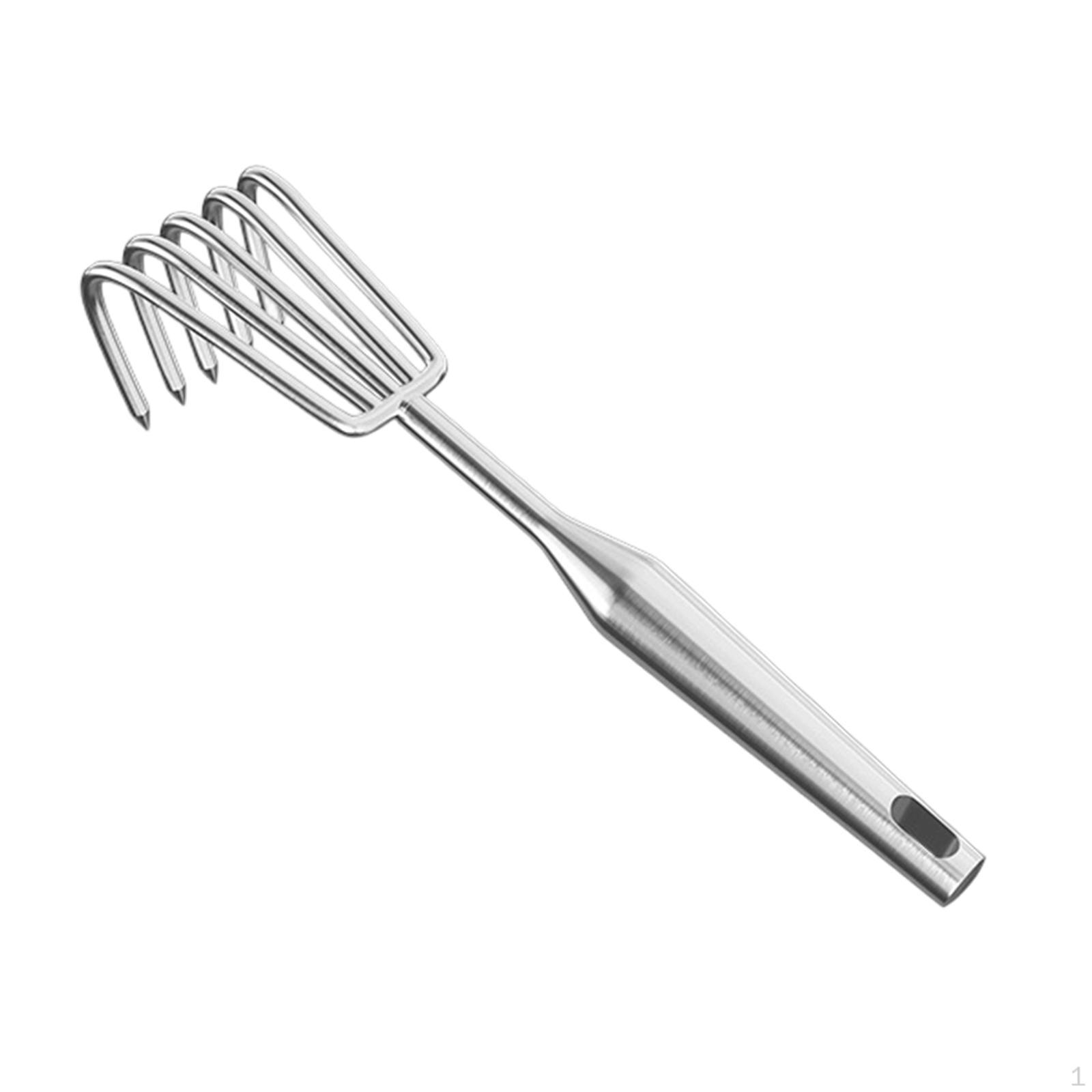 

Hand Rake Ergonomic Stainless Heavy Duty Weeding Tool Portable Cultivating Claw Soil 5 Tine