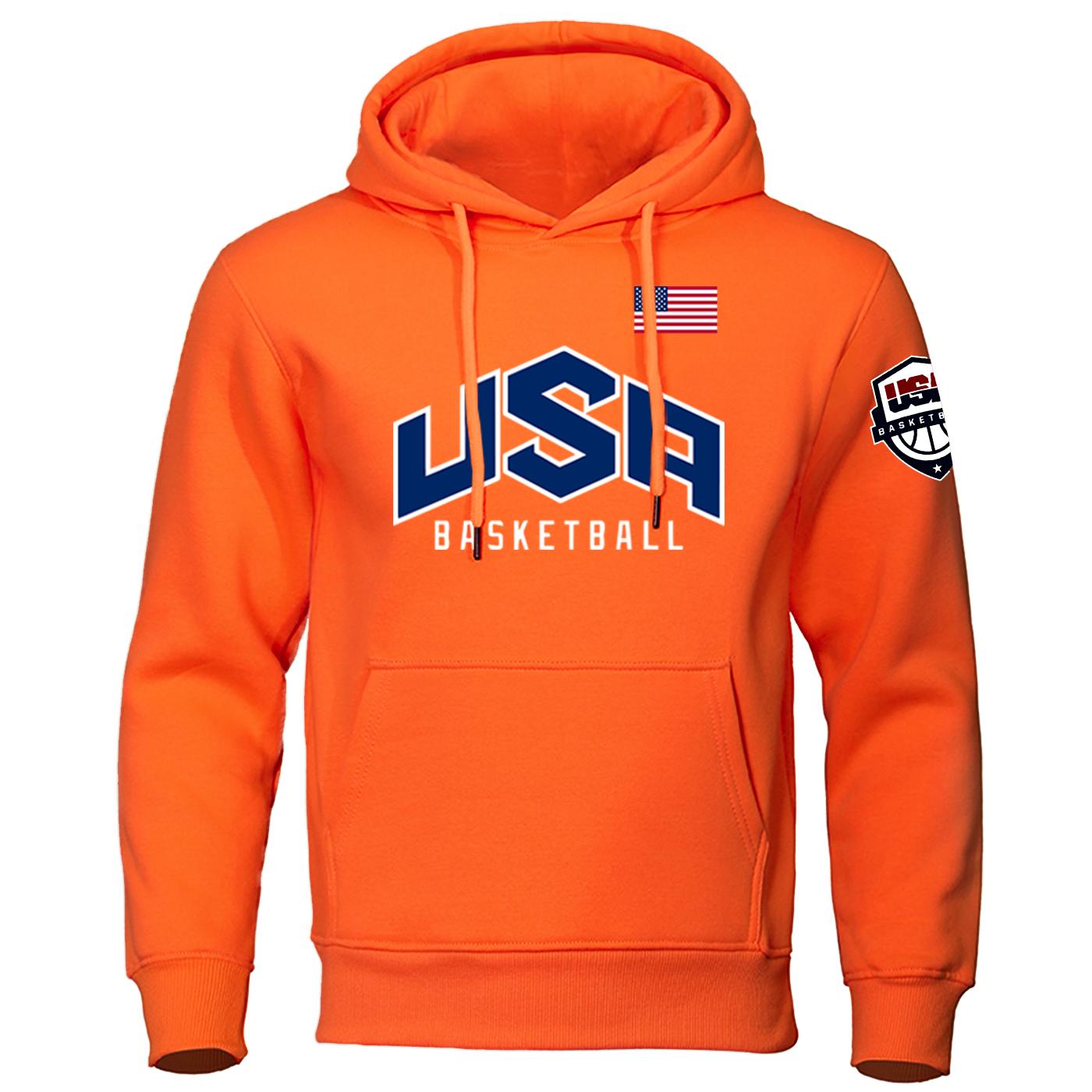 

Чоловічі та жіночі з довгими рукавами США Баскетбольний вуличний одяг Чоловіча толстовка з принтом Флісові світшоти великого розміру Спортивний костюм XL