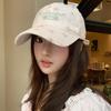 Women Flower Print Baseball Cap Letter Embroidery Summer Adjustable Sun Hat Casual Outdoor Girl Sunshade Duck Tongue Cap